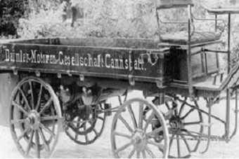 La revolución del transporte de 1896 por Gottlieb Daimler